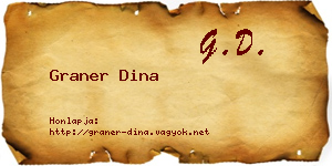 Graner Dina névjegykártya